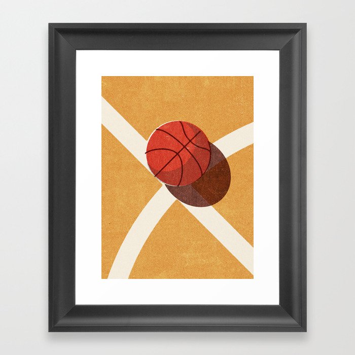 BALLS / Basketball (Indoor) Framed Art Print