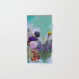 abstract floral bloom Hand & Bath Towel