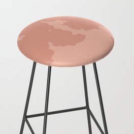 Cow Spots in Nostalgic Retro Nude Pink Bar Stool