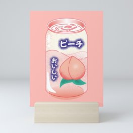 Peach Soda Can Japanese Soft Drink Kawaii Soft Pastel Pop Art Mini Art Print