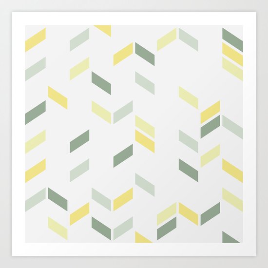 Geometric Confetti (Tropical Party) Art Print