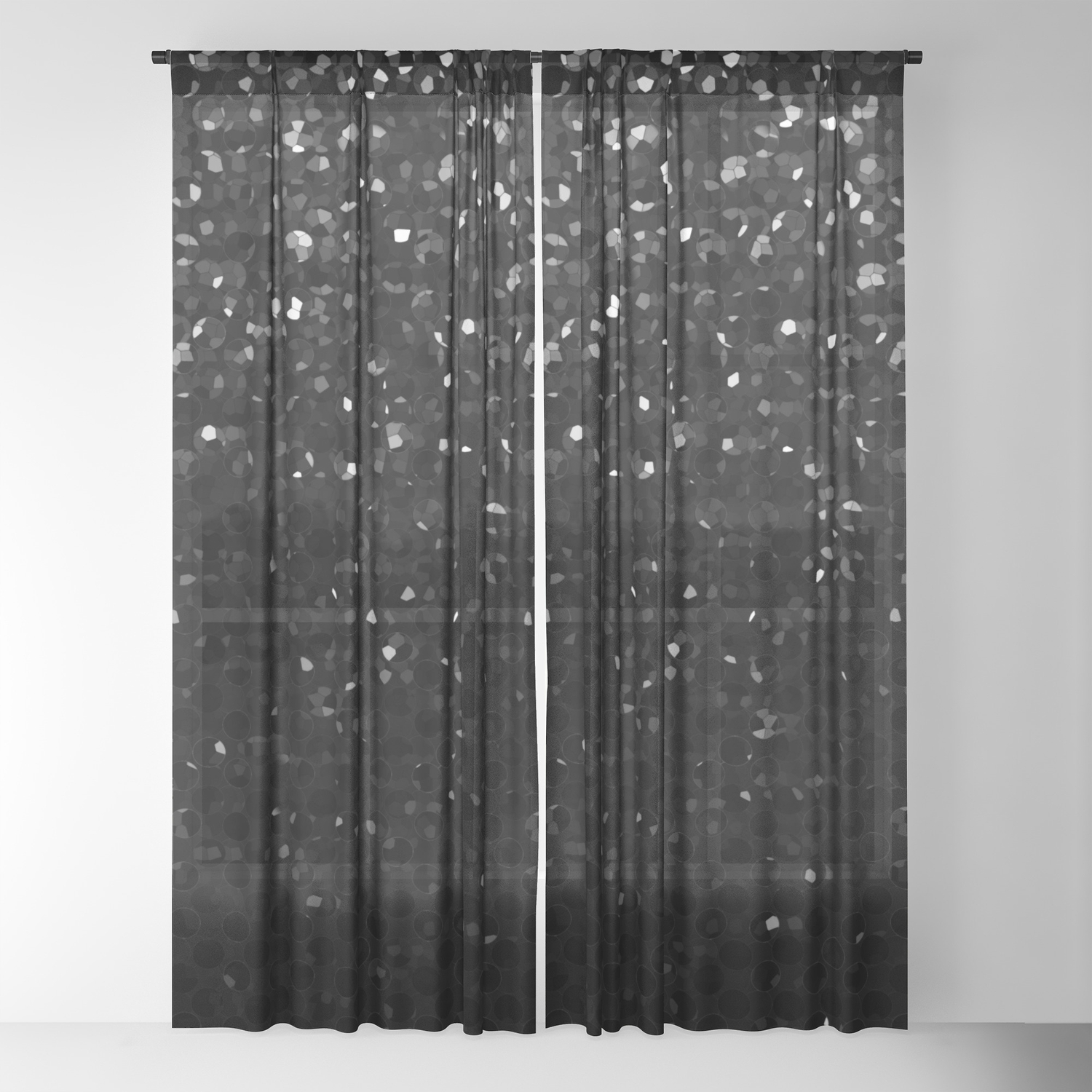 Crystal Bling Strass G283 Sheer Curtain By Medusa81 Society6