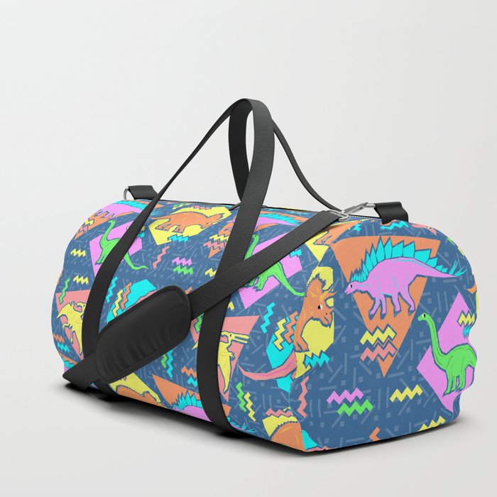 Nineties Dinosaur Pattern Duffle Bag