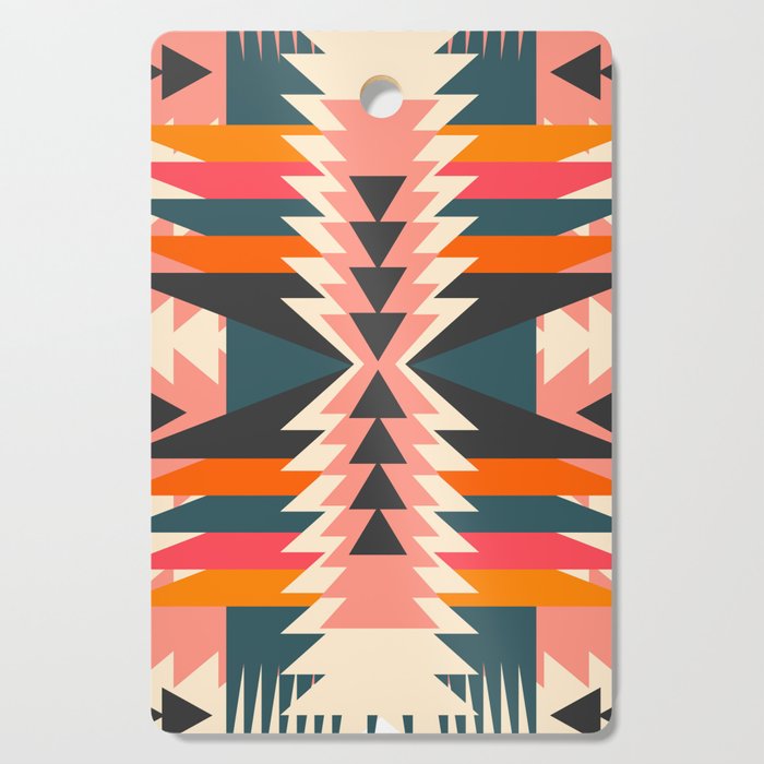 Colorful Ethnic Decoration Cutting Board By Cocosabstractions