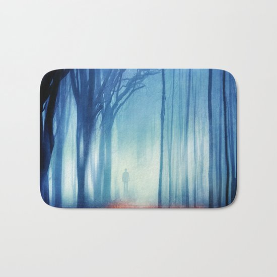 In The Mist she Was Standing Bath Mat
