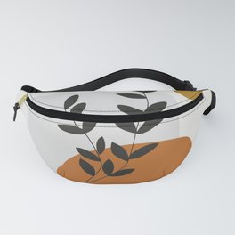 Mid Century Abstract - Sun and Leaves Fanny Pack