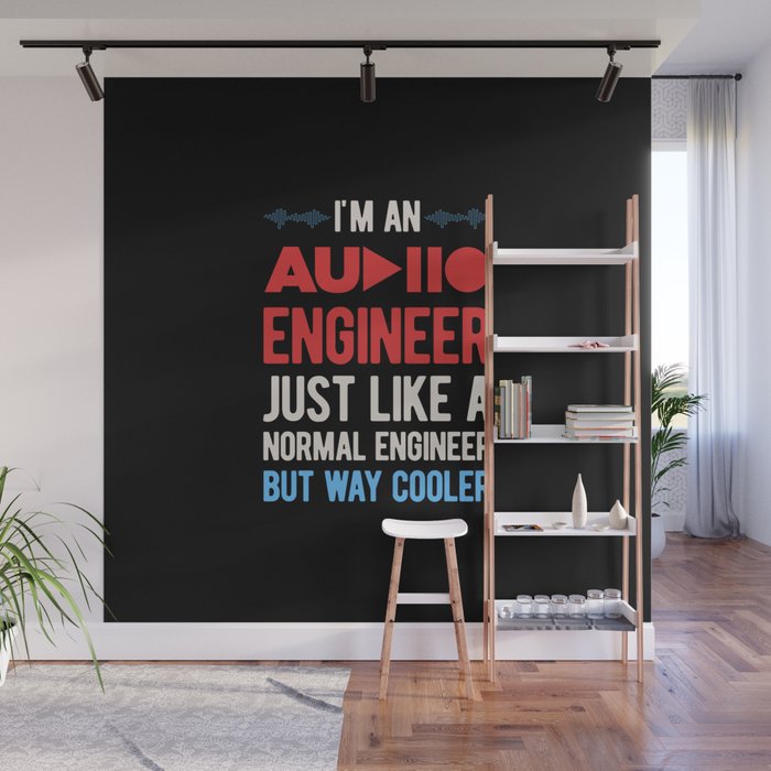 Funny Audio Engineer Wall Mural