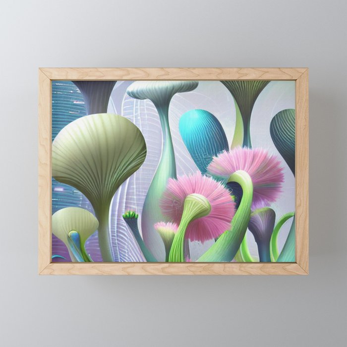 Astro Garden Framed Mini Art Print