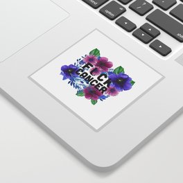 Fuck Cancer - Florals Sticker