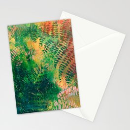 Ferns in color Stationery Card