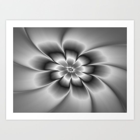 Silver Daisy Art Print