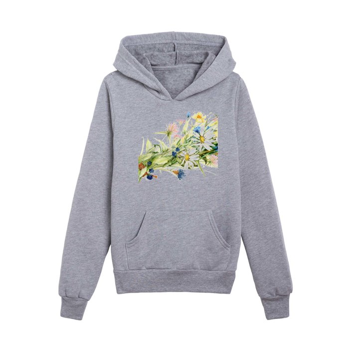 Wild flowers pullover hoodie hot sale