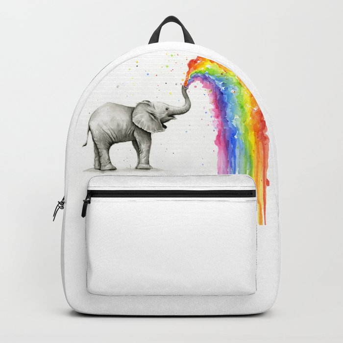 Rainbow Baby Elephant Backpack