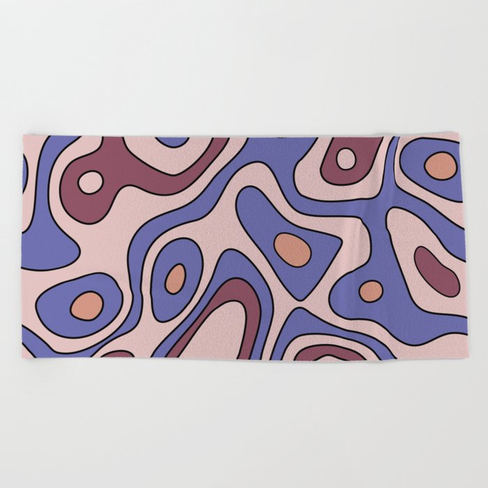 Modern Abstract Pattern Beach Towel