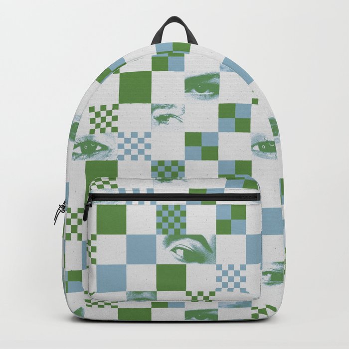 Geometric Checked Eyes Pattern (2.0) Backpack