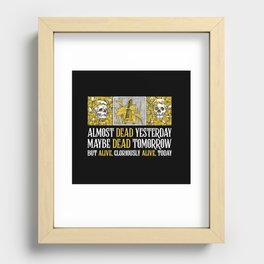 Wheel of Time - Mat Cauthon Quote - Robert Jordan - Almost Dead Yesterday Recessed Framed Print