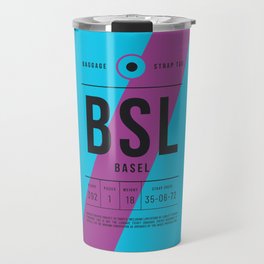 Luggage Tag E - BSL Basel Switzerland Travel Mug