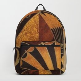 art deco wood Backpack