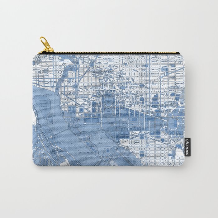 Washington DC Map Carry-All Pouch