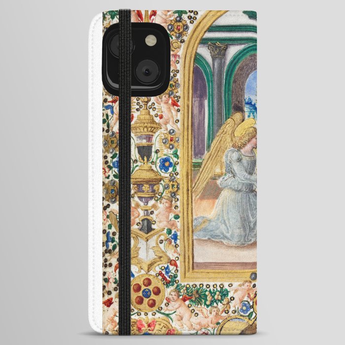 Italian,Sicilian art,holy Mary,Virgin Mary,maiolica iPhone Wallet Case