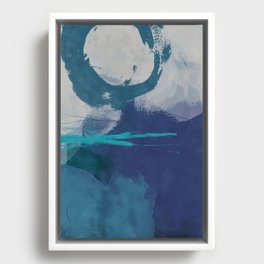 sea ocean abstract art 2021 3 Framed Canvas