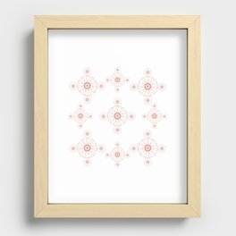Mandala pattern Recessed Framed Print