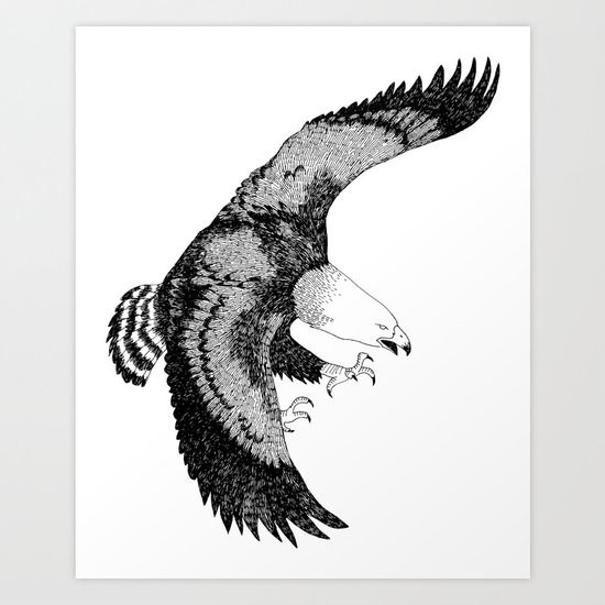 KING EAGLE Art Print