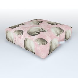 HALLOWEEN PINK SKULL Outdoor Floor Cushion