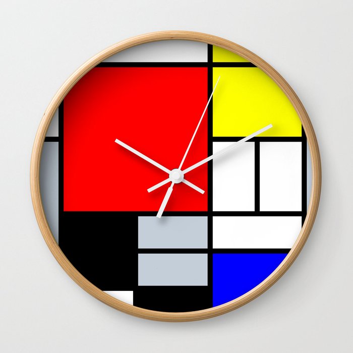 Mondrian Wall Clock