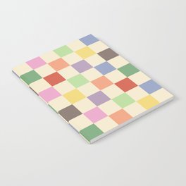 Colorful Checkered Pattern Notebook