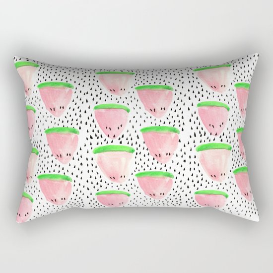 Watermelon Print II Rectangular Pillow