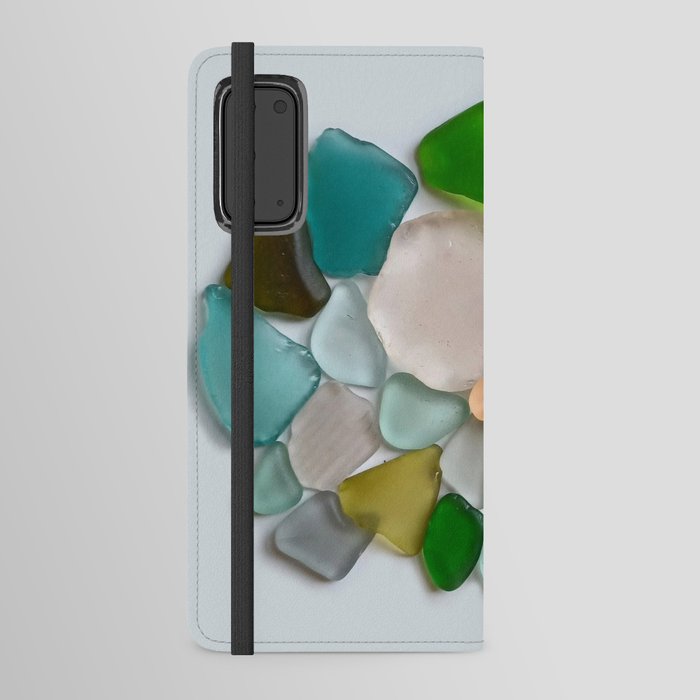 Sea Glass Colors Favorite Pieces - beach glass found in NYC Android Wallet Case