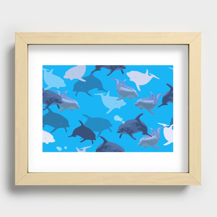 Aquaflage Recessed Framed Print