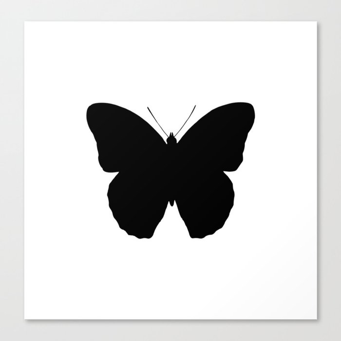 BUTTERFLY SILLOUETTE. Canvas Print