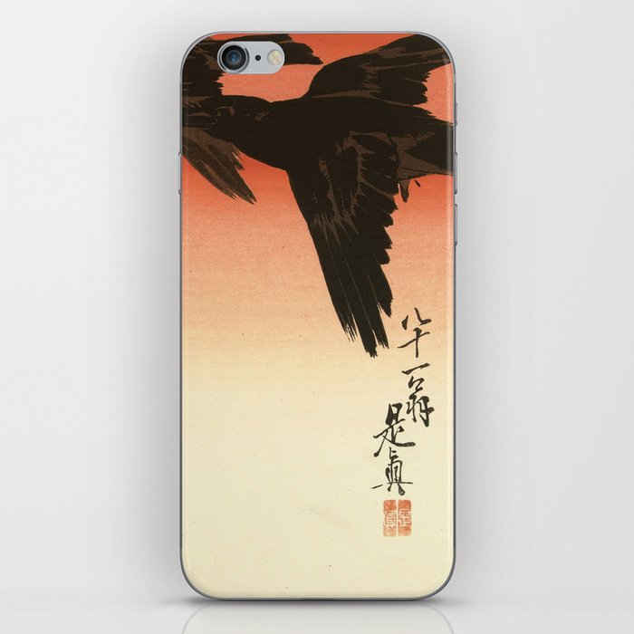 Crows Against A Red Sky iPhone Skin