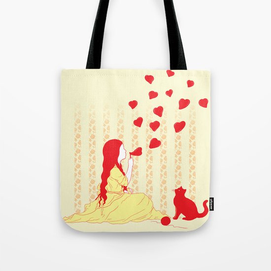 Bubbly Hearts Tote Bag