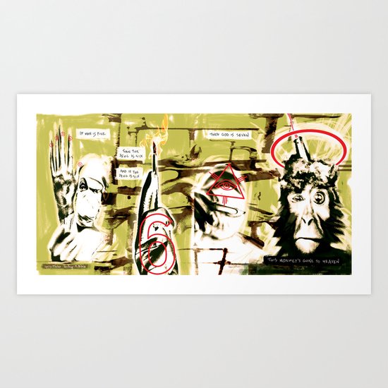 Monkey Gone to Heaven Art Print
