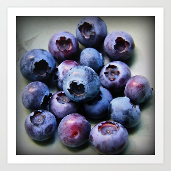 Blueberries - You Know You Want One Art Print