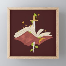 Cottagecore Fantasy Book Framed Mini Art Print