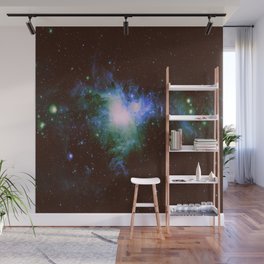 Orion Nebula Haunting Blue Green Wall Mural