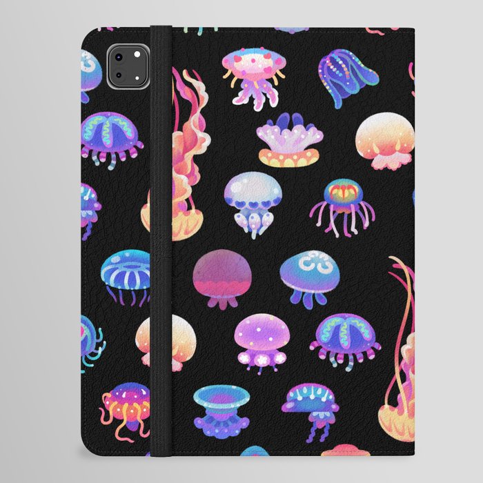 Jellyfish Day - dark iPad Folio Case