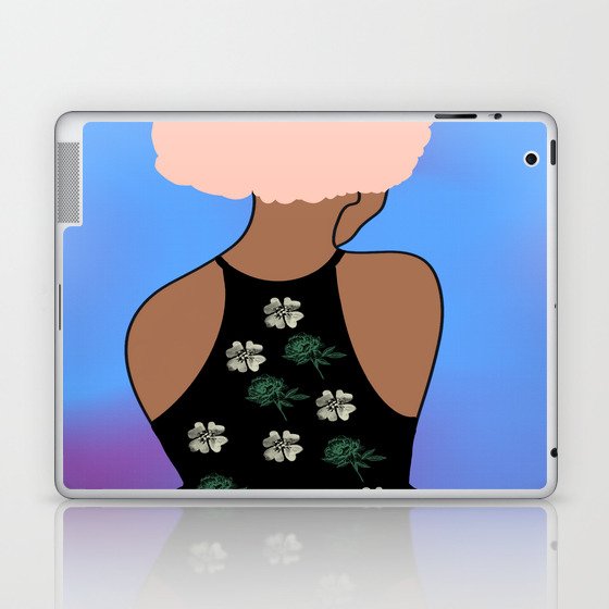 Woman At The Meadow 19 Laptop & iPad Skin