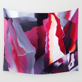 Uncut ruby texture Wall Tapestry