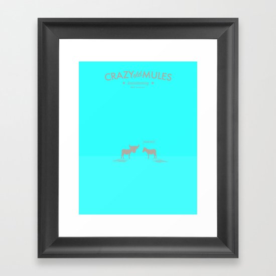 Crazy old Mule / Chicago Mule Framed Art Print