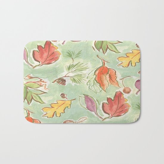 start to fall Bath Mat