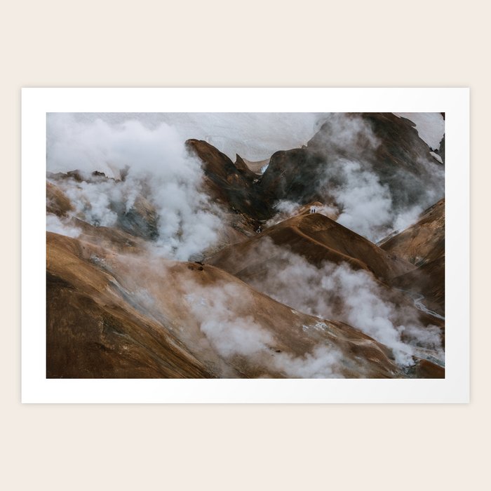 Kerlingjarfjoll Smoky Mountains In Iceland Landscape Photography Art Print By Regnumsaturni Society6