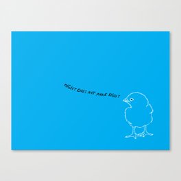 Might Does Not Make Right Canvas Print