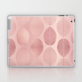Rose Gold Leaf Pattern Laptop Skin