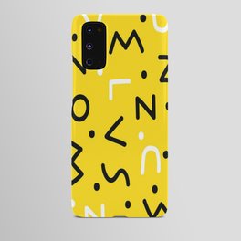 Memphis style letter Android Case