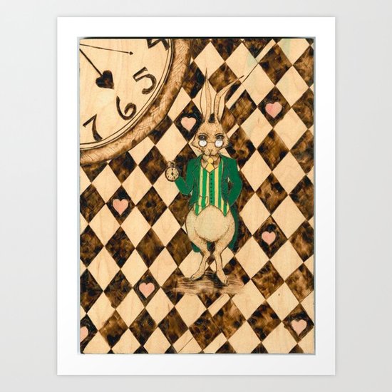 White Rabbit Art Print